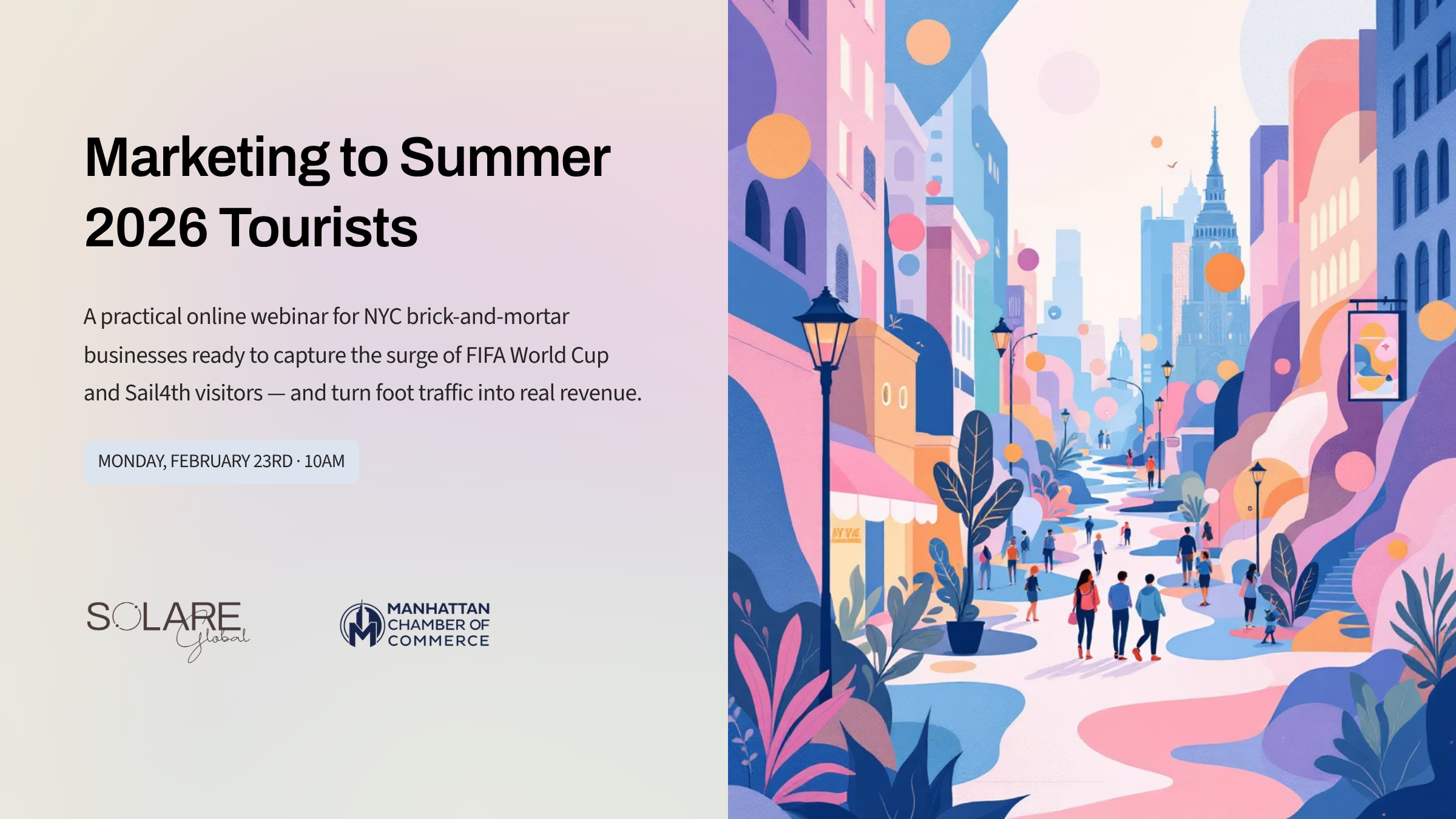 Marketing to Summer 2026 Tourists